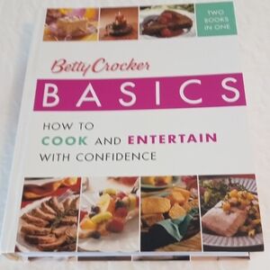 Betty Crocker Basics Cookbook - Pink and White Cover
